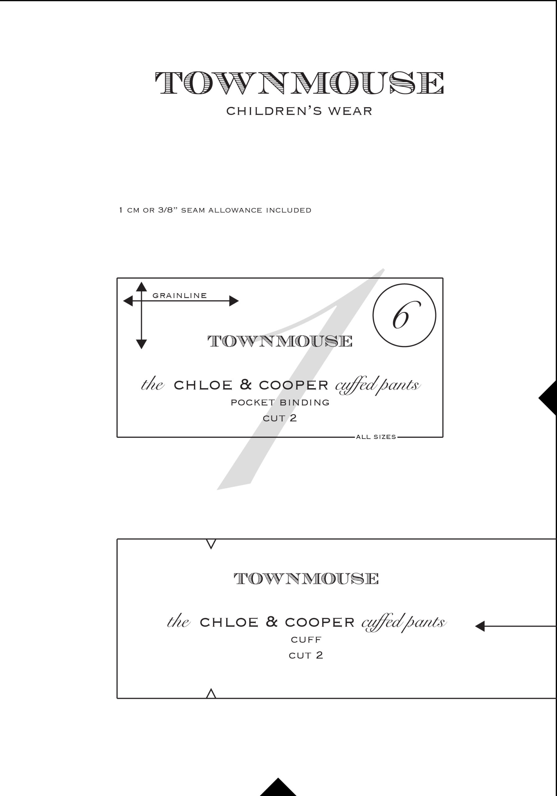 Chloe & Cooper Cuffed Pants PDF Pattern - Image 7