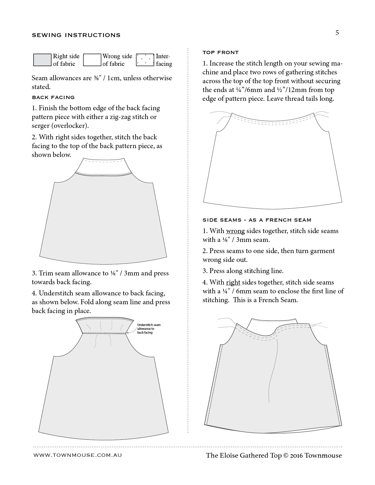 Eloise gathered top PDF Pattern - Image 11