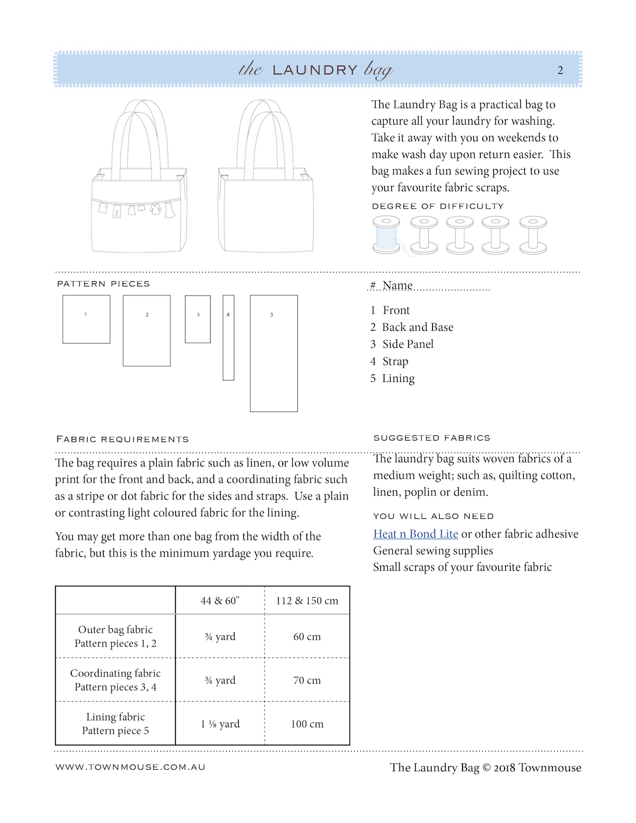 Laundry Bag PDF Pattern - Image 4