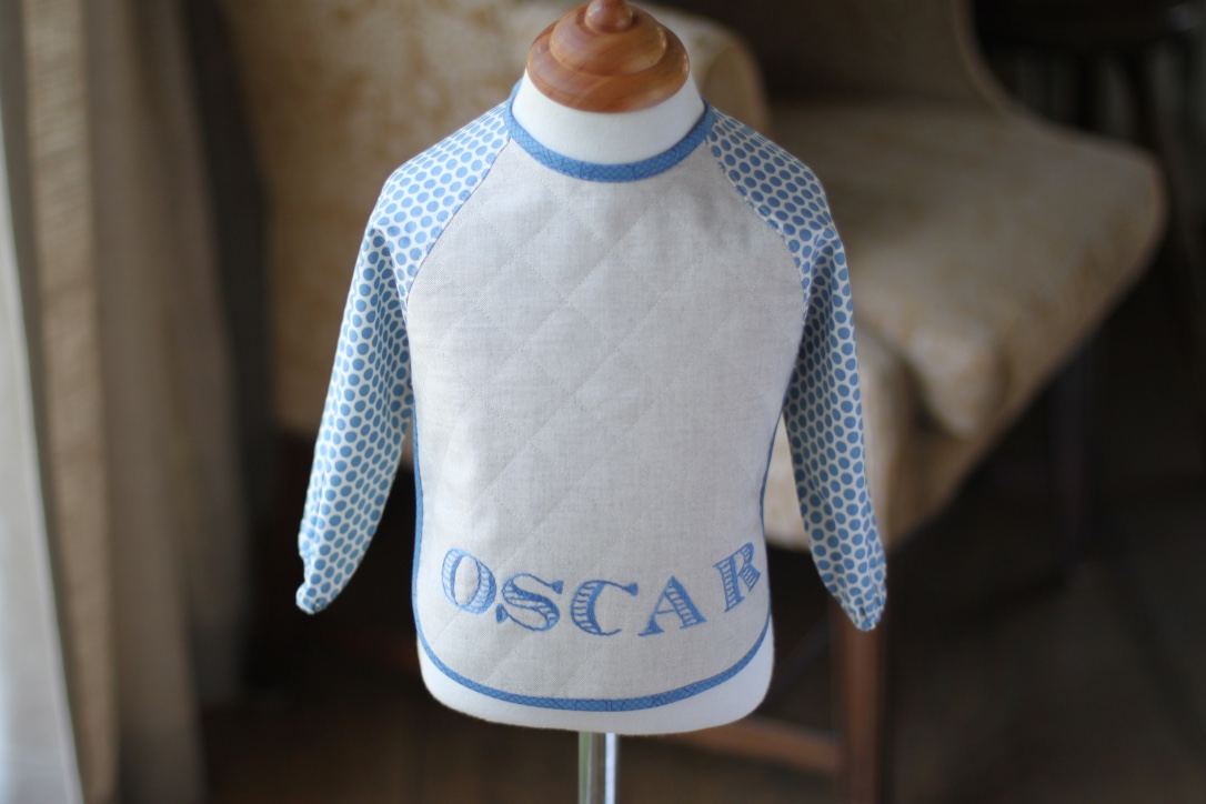 Olivia and Oscar Smock Bib PDF Pattern
